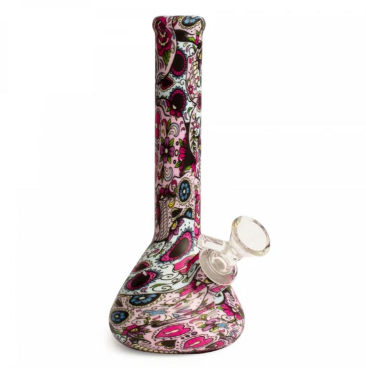 LIT SILICO 13.5" SUGAR SKULL