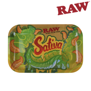 RAW ROLLING TRAY SATIVA