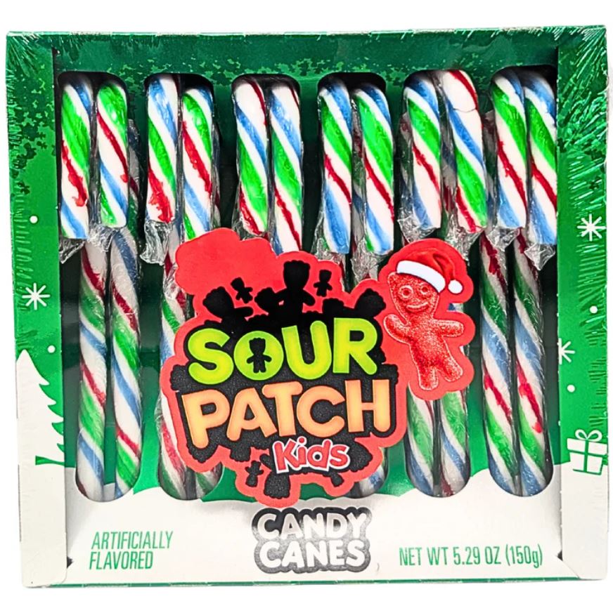 SOUR PATCH CANDY CANES BOX