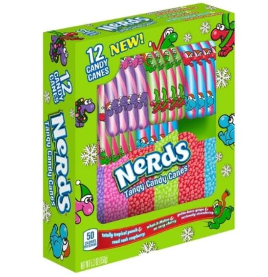 NERDS CANDY CANES BOX
