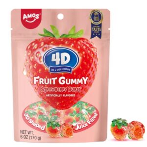 AMOS 4D GUMMIES STRAWBERRY BUR