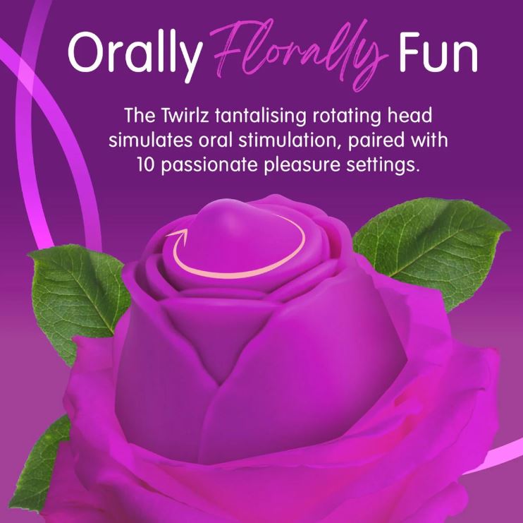 SKINS VIBRATOR ROSE TWIRLZ - Image 2