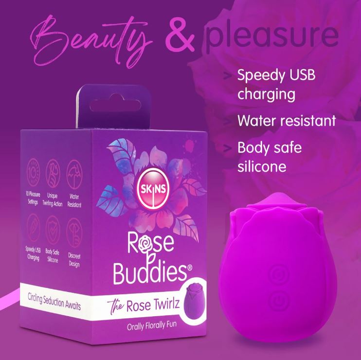 SKINS VIBRATOR ROSE TWIRLZ - Image 4