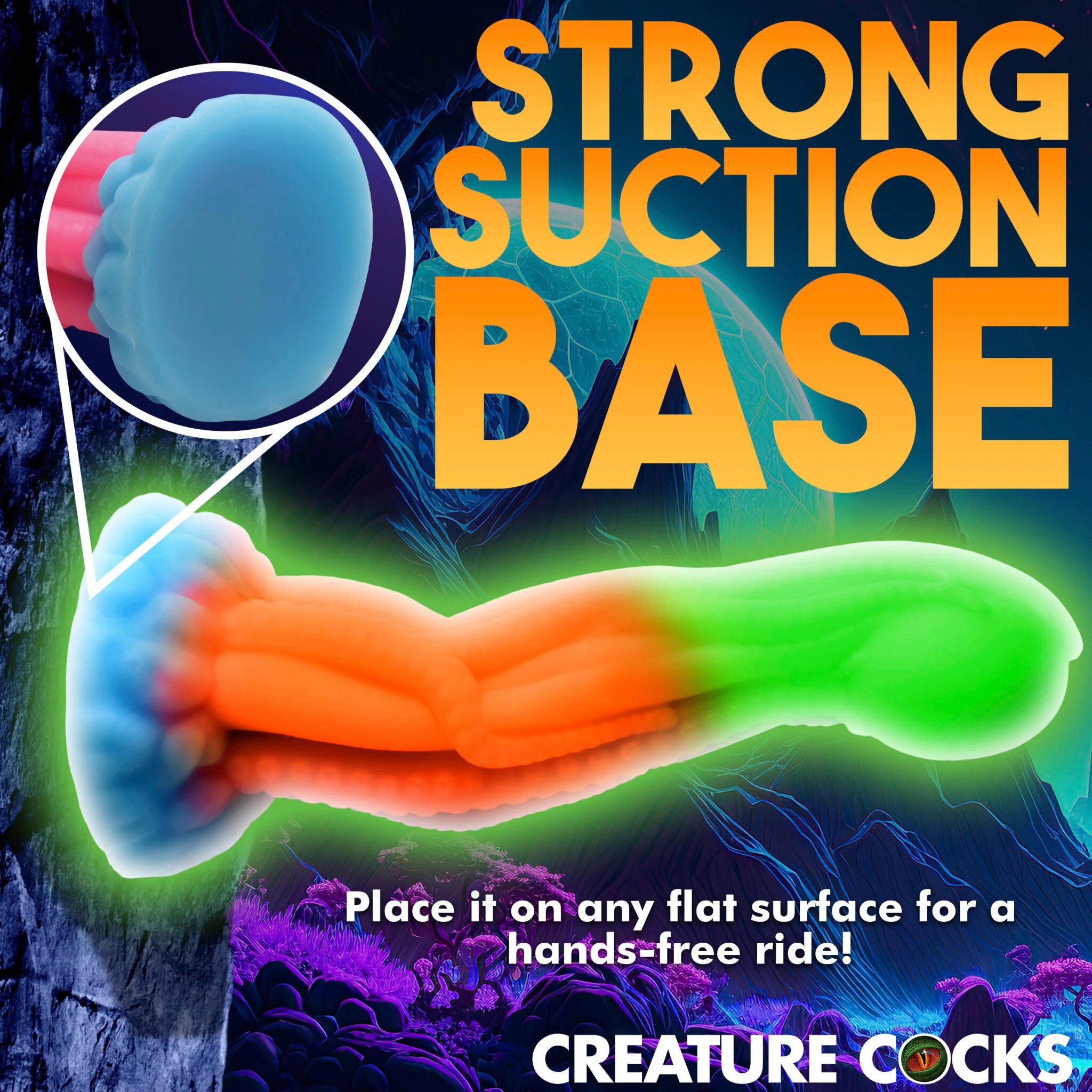 CREATURE C TENTA-GLOW DILDO - Image 4