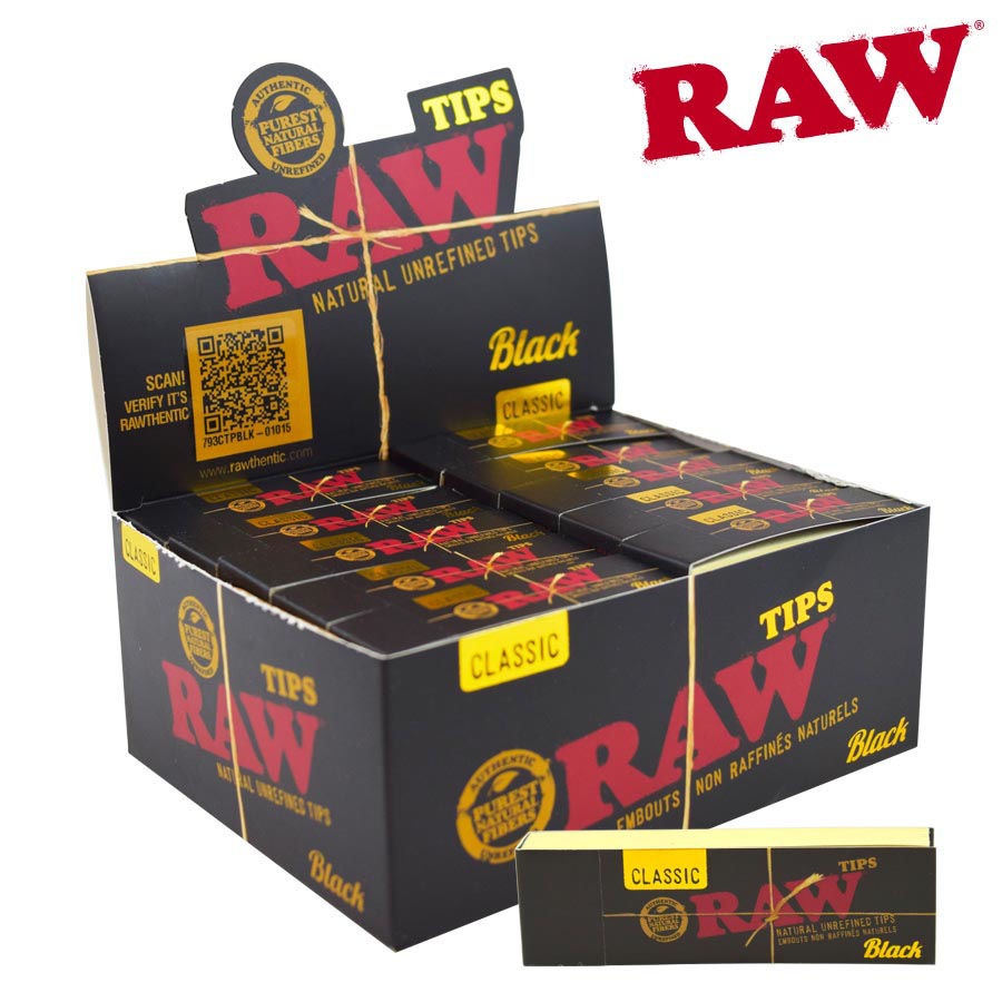 RAW FILTER TIPS BLACK