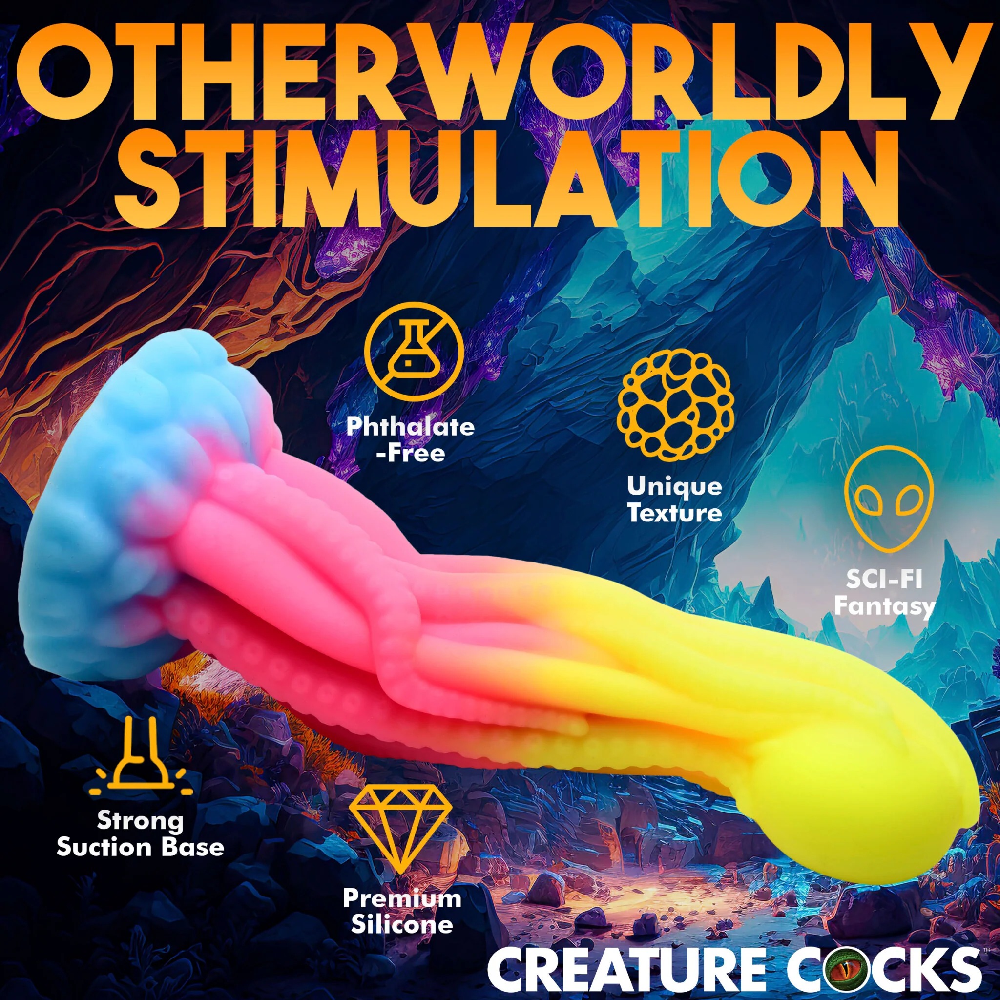 CREATURE C TENTA-GLOW DILDO - Image 7