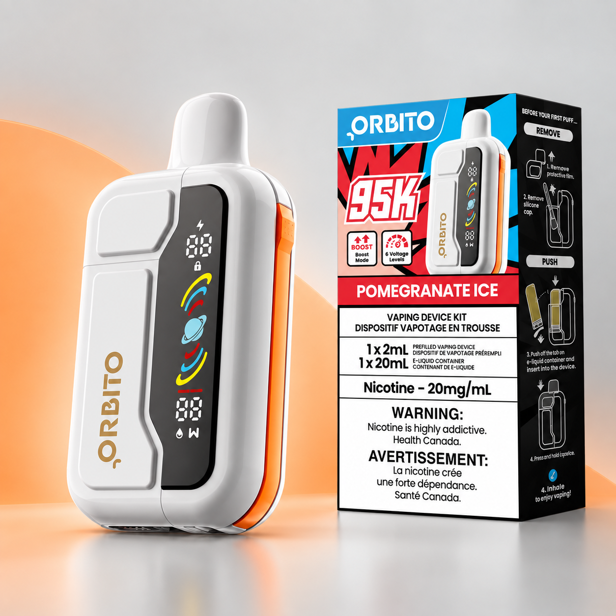 ORBITO VIZ 95K POMEGRANATE ICE - Image 3