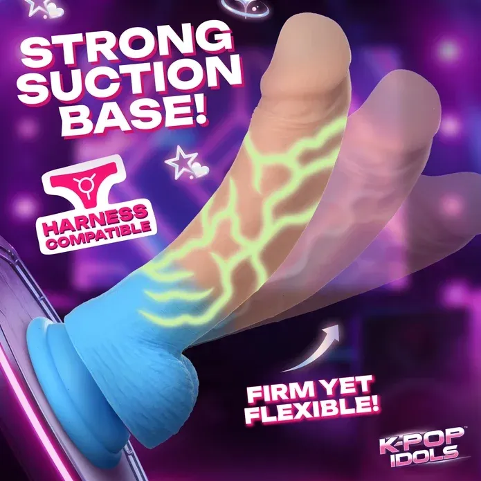 RION SILICONE DILDO WITH BALLS - Image 2
