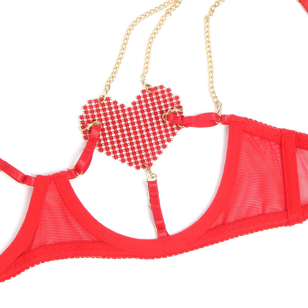 ADULT BABYDOLL HEART CHAIN MES - Image 5
