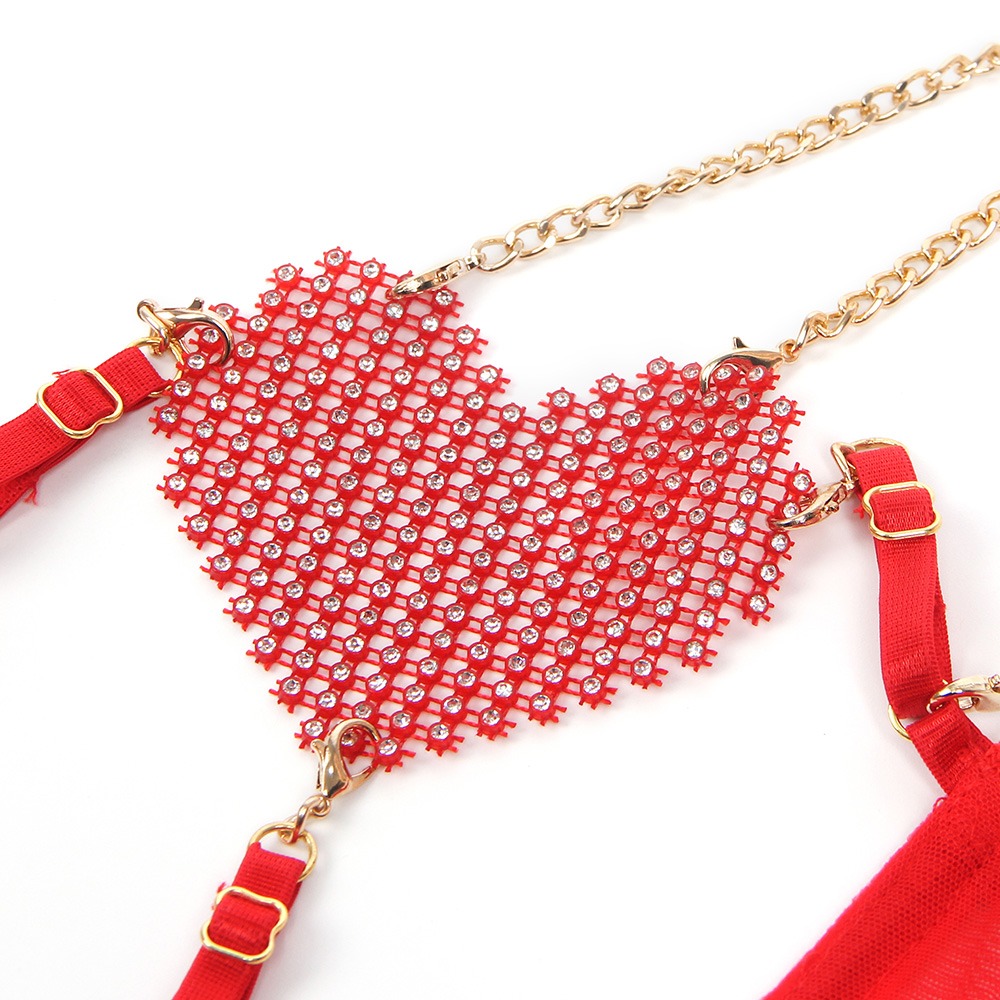 ADULT BABYDOLL HEART CHAIN MES - Image 2
