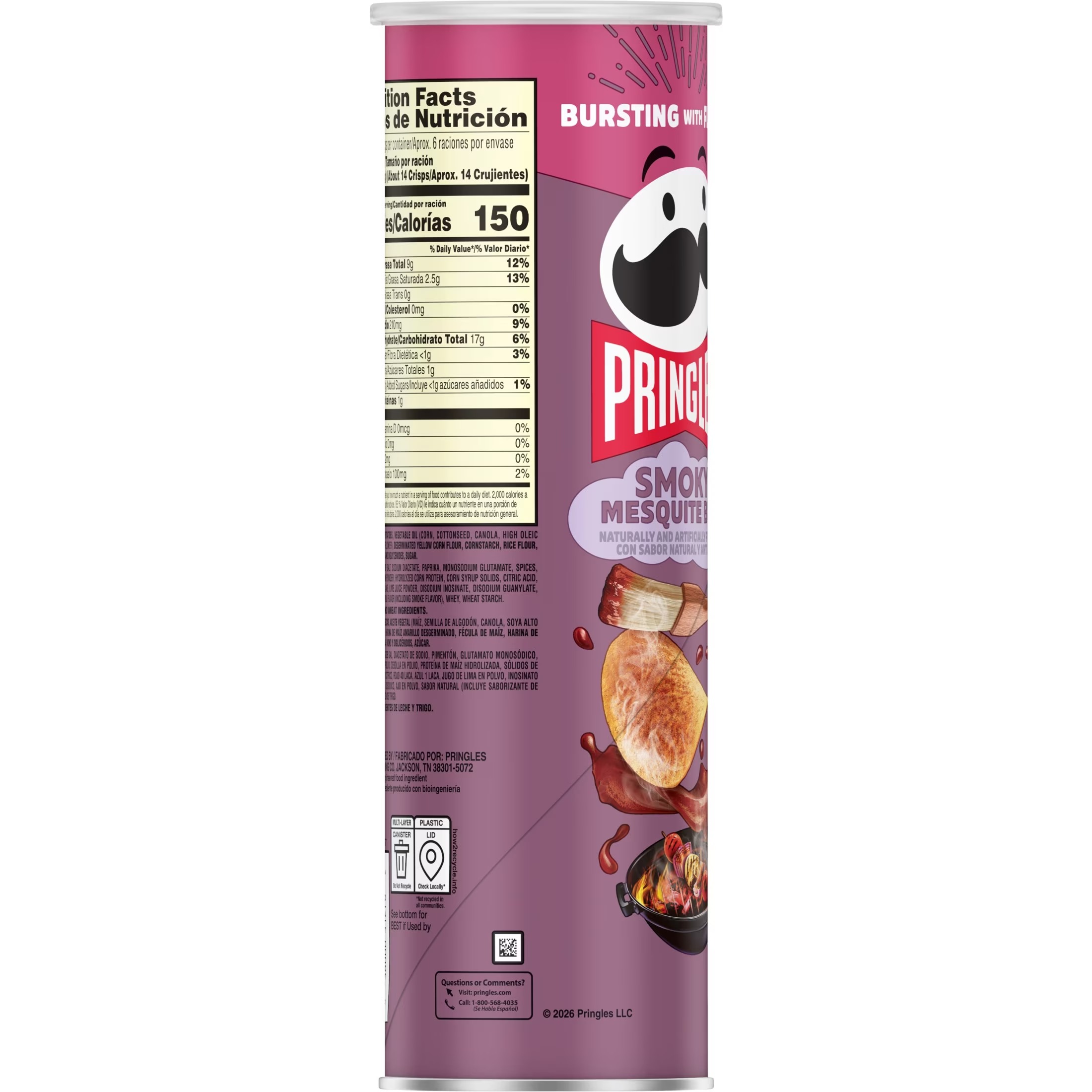 PRINGLES SMOKEY MESQUITE BBQ 5 - Image 2